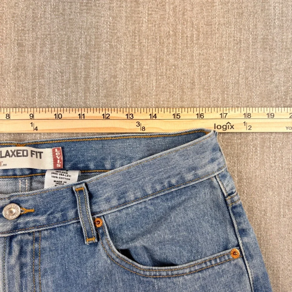 Vintage 02/06 Levis 550 Relaxed Fit Tapered Leg Blue Denim Jeans Mens 36x30 Y2K